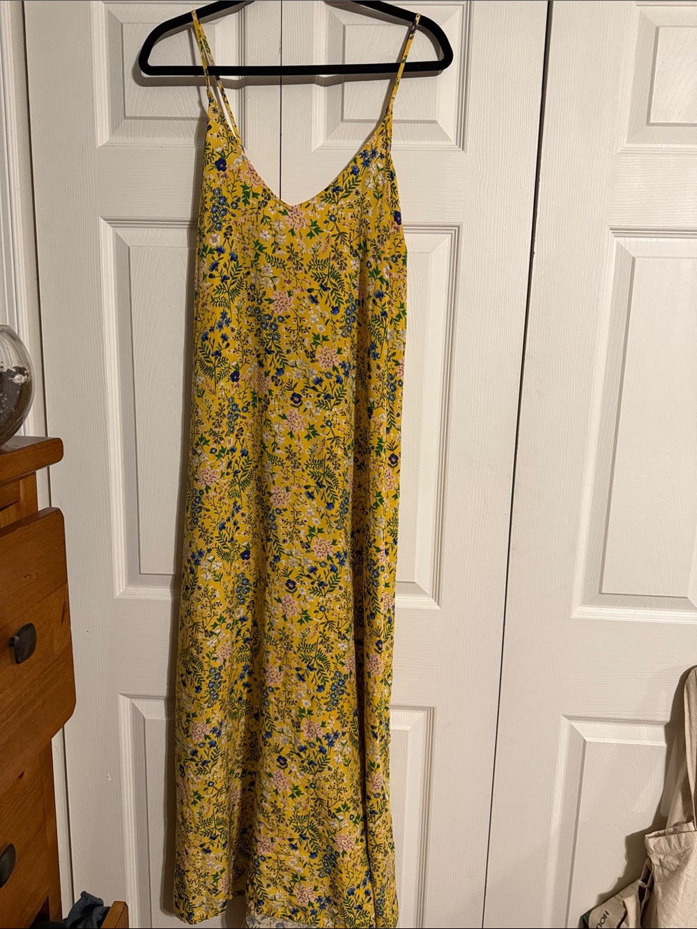 Old Navy Yellow Floral Slip maxi dress